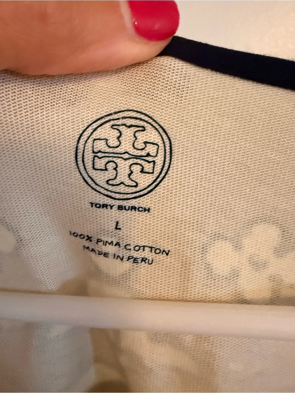 Tory Burch Cream, Brown & Blue Boho Shift Dress
